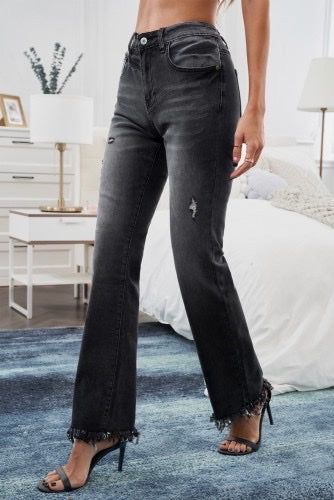 Mid Rise Flare Jeans